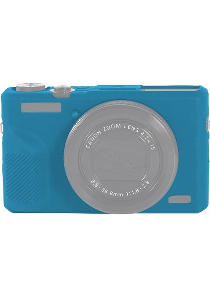 Canon Powershot G7 x Mark Iıı Için Yumuşak Silikon Kılıf - Mavi (Yurt Dışından)