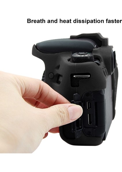 Canon Eos 77D Için Puluz Yumuşak Silikon Koruyucu Kılıf - Siyah (Yurt Dışından) indirimleri