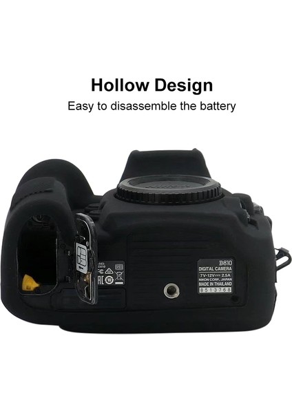 Nikon D810 Için Silikon Koruyucu Kılıf - Sarı (Yurt Dışından)