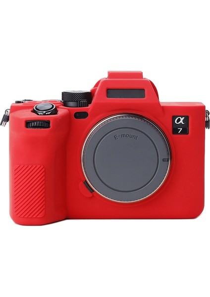 Sony A7 Iv Için Yumuşak Silikon Koruyucu Kılıf - Kırmızı (Yurt Dışından)