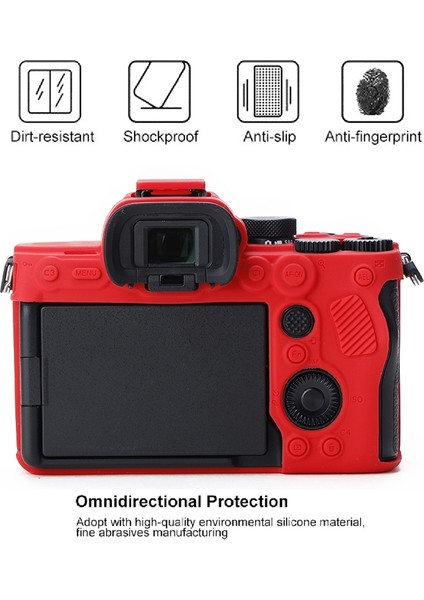 Sony A7 Iv Için Yumuşak Silikon Koruyucu Kılıf - Kırmızı (Yurt Dışından) modelleri
