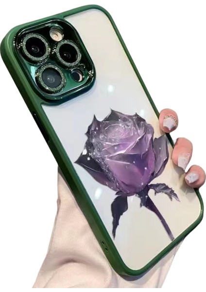 3D Rose Apple IPHONE14 Pro Şok Emici ve Darbeye Dayanıklı Apple Cep Telefonu Kılıfı (Yurt Dışından)