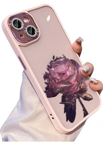 3D Gül Çiçek Apple IPHONE14 Pro Max Şok Emici ve Anti-Şok Apple Cep Telefonu Kılıfı (Yurt Dışından)
