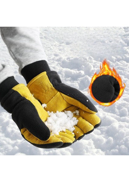 Geyik Derisi Sıcak Soğuk Kayak Eldivenleri Motosiklet Eldivenleri (Yurt Dışından) fiyatları