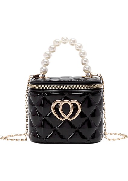 Moda Pvc Jöle Çantası Kadın Kız Çapraz Omuz Çanta Boncuk Tote Saplı Küçük Çanta (Yurt Dışından)