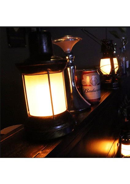 Çok Fonksiyonlu Kamp Çadırı Taşınabilir At Fener Retro Alev Lambası (Yurt Dışından)