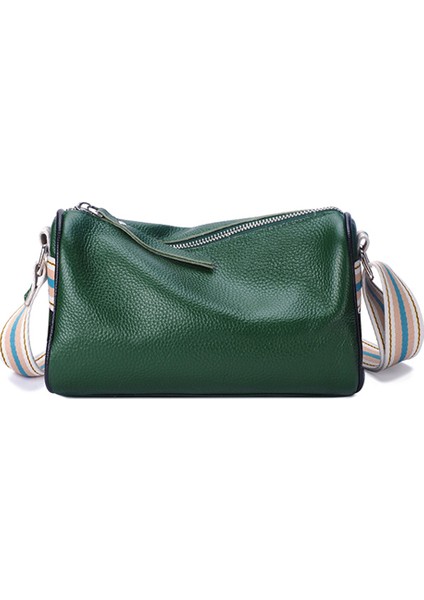 Cowhide Deri Crossbody Bag Anti-Cratch Omuz Çantası Telefon Depolama Koşusu (Yurt Dışından)