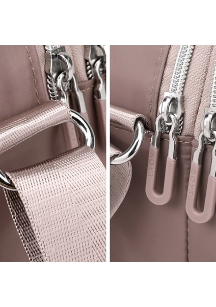 Büyük Gündelik Tek Omuz Çantası Çok Katmanlı Crossbody Çanta Telefon Cüzdan Taşıma Torbası (Yurt Dışından) indirimleri