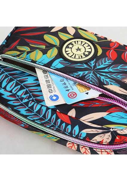 Fermuarlı Kese ile Kadınlar Için Moda Deseni Baskılı Omuz Çantası Naylon Crossbody Çanta (Yurt Dışından) modelleri