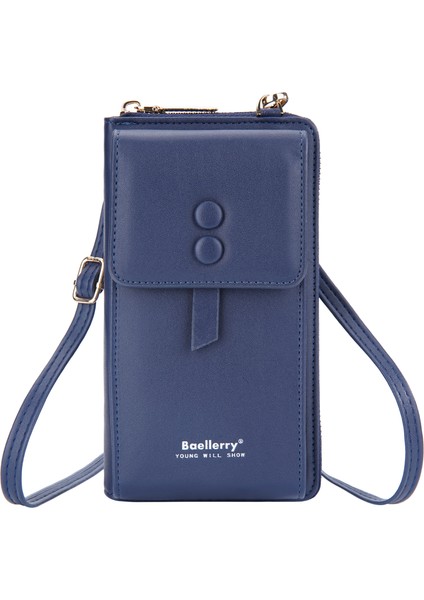 Manyetik Snap Button Crossbody Çanta Telefon Taşıyan Torak Kız Omuz Çantası (Yurt Dışından)