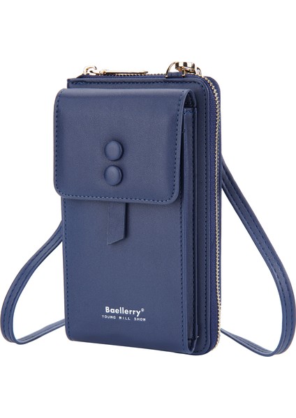 Manyetik Snap Button Crossbody Çanta Telefon Taşıyan Torak Kız Omuz Çantası (Yurt Dışından)