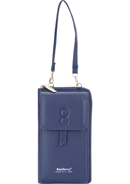 Manyetik Snap Button Crossbody Çanta Telefon Taşıyan Torak Kız Omuz Çantası (Yurt Dışından)
