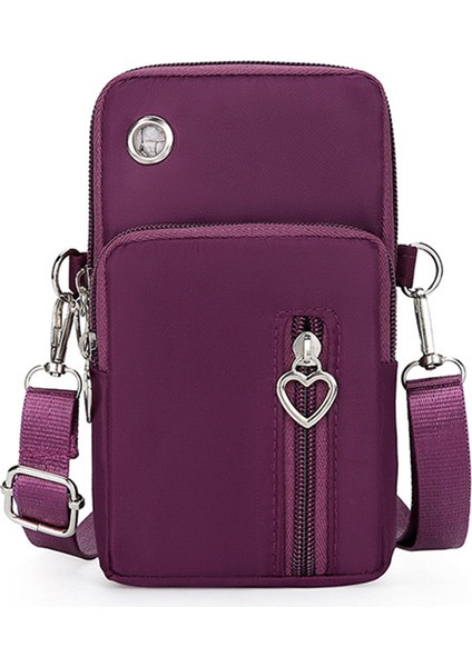 Oxford Bez Crossbody Çanta Telefonu Taşıyan Torba Küçük Omuz Çantası Bilek Çantası (Yurt Dışından)