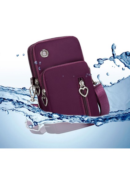 Oxford Bez Crossbody Çanta Telefonu Taşıyan Torba Küçük Omuz Çantası Bilek Çantası (Yurt Dışından) fiyatları