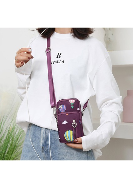 Oxford Bez Crossbody Çanta Telefonu Taşıyan Torba Küçük Omuz Çantası Bilek Çantası (Yurt Dışından) modelleri