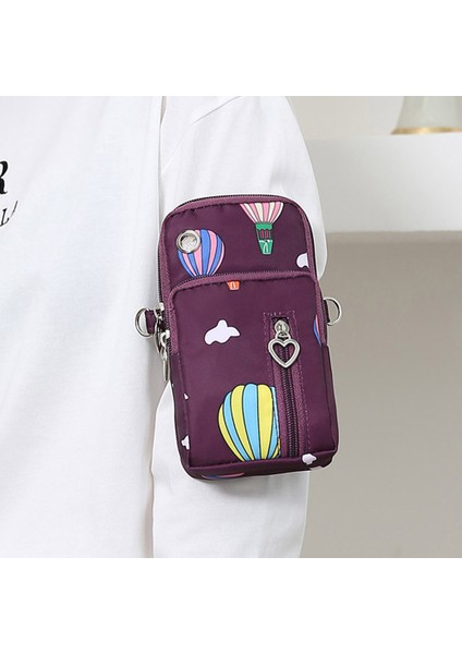 Oxford Bez Crossbody Çanta Telefonu Taşıyan Torba Küçük Omuz Çantası Bilek Çantası (Yurt Dışından) indirimleri