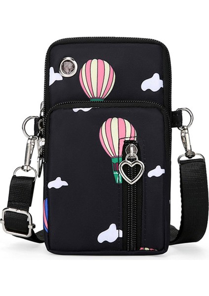 Oxford Bez Crossbody Çanta Telefonu Taşıyan Torba Küçük Omuz Çantası Bilek Çantası (Yurt Dışından)