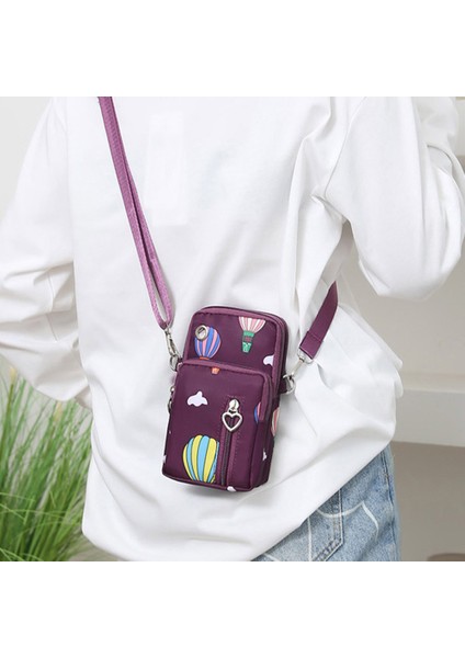 Oxford Bez Crossbody Çanta Telefonu Taşıyan Torba Küçük Omuz Çantası Bilek Çantası (Yurt Dışından) fırsatları