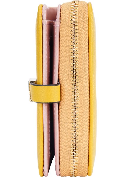 Kısa Cüzdan Pu Deri Çoklu Kart Yuvası Zipper Püsküllü Para Çantası (Yurt Dışından)