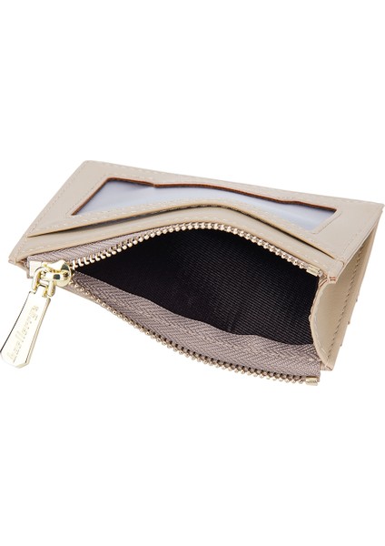 Cüzdan Kart Tutucu Torbası Zipper Cep Pu Deri Para Nakit Para Depolama Çantası (Yurt Dışından)