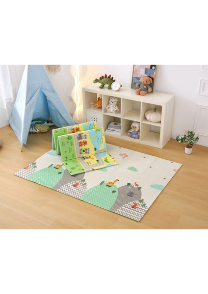 Funny Zoo Katlanabilir Çift Taraflı Oyun Matı Oyun Halısı 150 x 180 x 1 cm modelleri