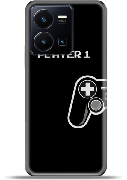 Vivo Y22S Kılıf Esnek Silikon Kamera Koruma 4K Desenli Özel Tasarım - Player1