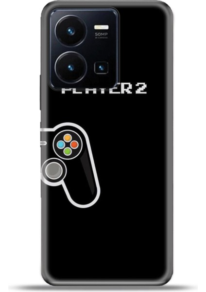Vivo Y22S Kılıf Esnek Silikon Kamera Koruma 4K Desenli Özel Tasarım - Player2