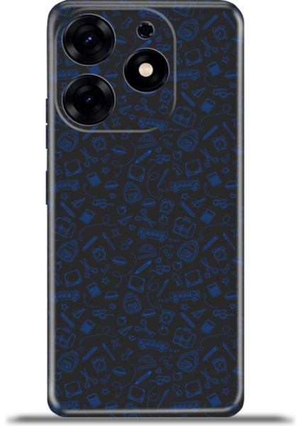 Tecno Spark 10 Pro Kılıf Esnek Silikon Kamera Koruma 4K Desenli Özel Tasarım - Haydi Okula