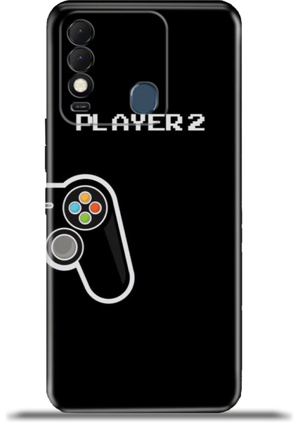 Tecno Spark 8t Kılıf Esnek Silikon Kamera Koruma 4K Desenli Özel Tasarım - Player2