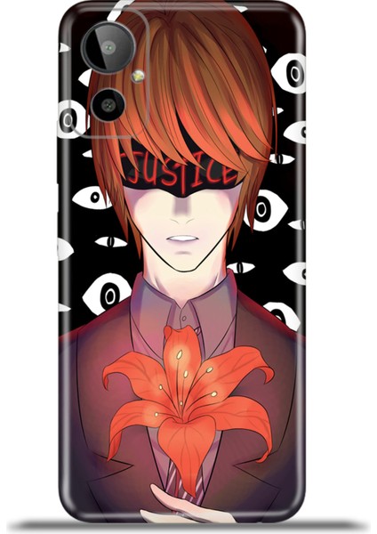 General Mobile Gm 23 Se Kılıf Esnek Silikon Kamera Koruma 4K Desenli Özel Tasarım - Deathnote