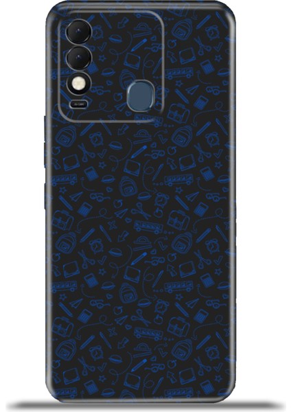 Tecno Spark 8t Kılıf Esnek Silikon Kamera Koruma 4K Desenli Özel Tasarım - Haydi Okula