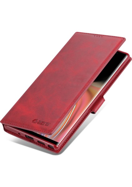 Hafif Nokta Dekor Deri Cüzdan Telefon Kapağı Samsung Galaxy Note 10 Plus/note 10 Plus 5g-Pembe Çiçek (Yurt Dışından) fırsatları