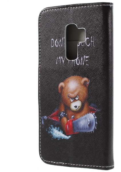 Samsung Galaxy S9+ G965 Için Desenli Çapraz Tahıl Stand Pu Deri Telefon Kılıfı (Yurt Dışından) fiyatları