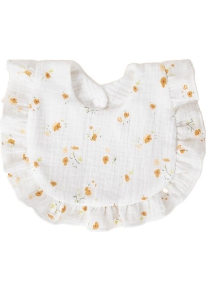Pamuklu U Şeklinde Dantel Önlük Bebek Önlüğü (Yurt Dışından)