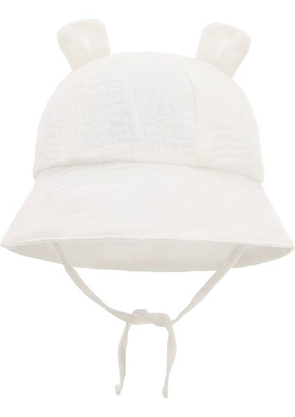 Bebek Pamuklu Düz Renk Güneşlik Şapka (Yurt Dışından)