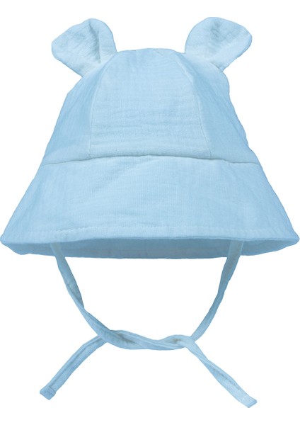 Çift Katmanlı Gazlı Bez Pamuklu Çocuk Güneşliği Güneş Şapkası (Yurt Dışından) modelleri