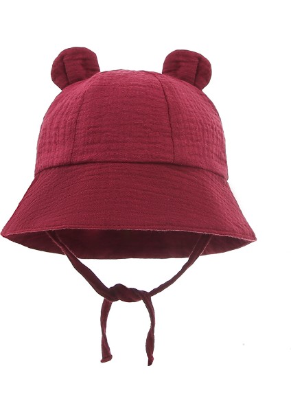 Bebek Pamuklu Düz Renk Güneşlik Şapka (Yurt Dışından)