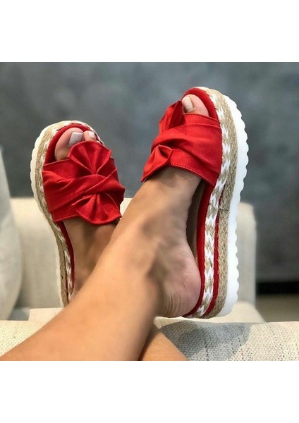 Yeni Stil Ilmek Tek Kelime Plaj Sandaletleri Platform Ayakkabılar (Yurt Dışından)
