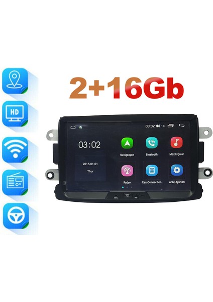 Renault Dacia Universal 8" Multimedya Kamera