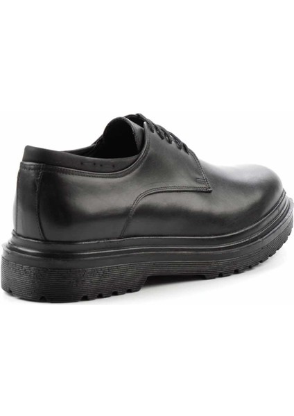 Siyah Leather Erkek Oxford Ayakkabı E01600272903 fırsatları