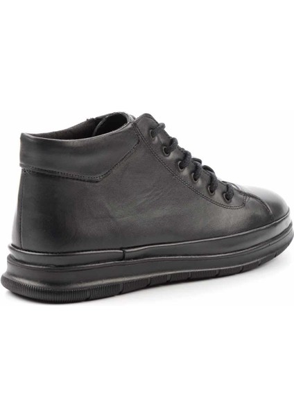 Siyah Leather Erkek Bot & Bootie E02795071503