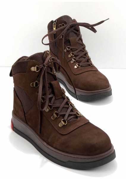 Kahve Nubuk Leather Erkek Bot & Bootie E02811580901