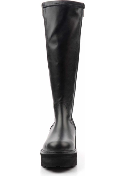 Black Leather Kadın Bot & Bootie HD0777068803 fırsatları