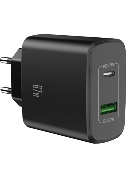 Ultra Turbo Pd Usb-C + Usb-A 67W Süper Hızlı Şarj Aleti