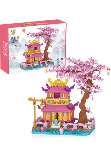 Jea·love Çiçek Izleme Köşkü 12 Yaş ve Üzeri Yaratıcı Doğa Temalı Oyuncak Yapı Seti (1810PCS) (Yurt Dışından)