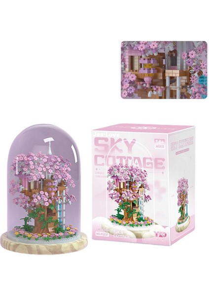 Sakura Ağaç Evi Mikro Parçacık Yapı Taşları (Yurt Dışından)