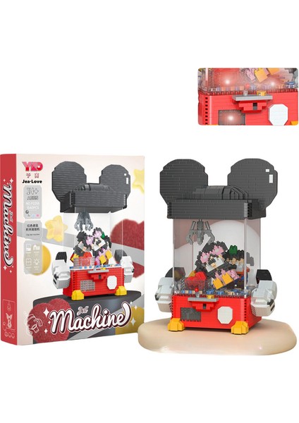 Jea·love Tavşan ve Tilki Mikro Parçacıklı Montajlı Bebek Yakalama Makinesi Süsleri (1540PCS) (Yurt Dışından)