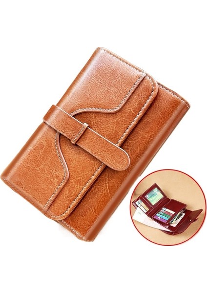 Yeni Bayan Deri Kısa Cüzdan (Yurt Dışından)