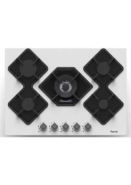Flowart Serisi Beyaz Ankastre Set ( D078 - BF076 - QMS63CB )
