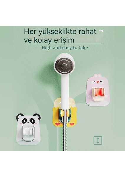 Karikatür Banyo Ayarlanabilir Yumruksuz Duş Başlığı Braketi Duş Başlığı Sabit Taban (Yurt Dışından) modelleri